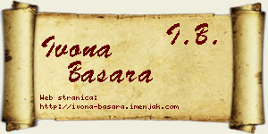 Ivona Basara vizit kartica